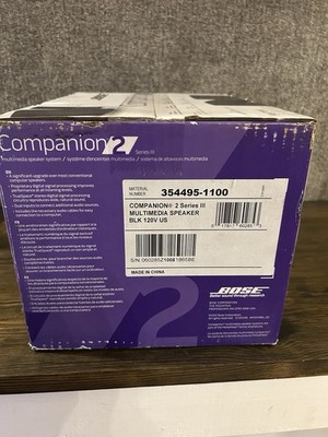 Bose Companion 2 2.0 Channel Portable Speaker System for sale