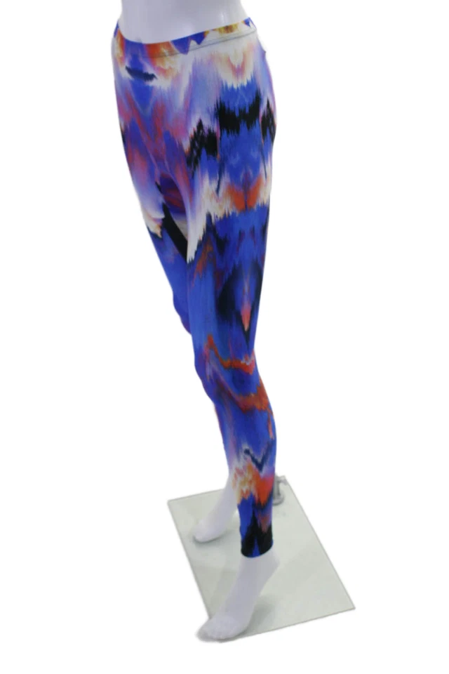 Gabriela Cadena Mujer Estampado Abstracto Tiro Medio Ropa Activa Leggings Púrpura Talla S Foto 2 de 4