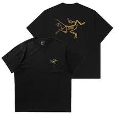 Arc'teryx Mens Kragg Cotton Logo S/S Tee T-shirt - 24K Black