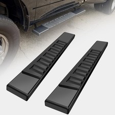 for 2015 2026 Ford F150 Regular Cab 6 inch Carbon Steel Black Running Boards