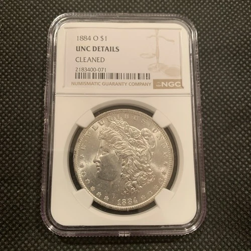 1884-O U.S. MORGAN SILVER DOLLAR - UNC DETAILS - NGC GRADED!