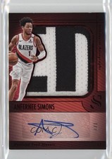2024-25 Panini Silhouette FOTL Red 1/7 Anfernee Simons #SIL-ANF Auto 0j5i