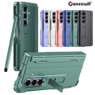 For Samsung Galaxy Z Fold 7 6 5 4 3 5G Full Body Hard Stand Case with Stylus Pen