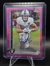 2025 Topps Chrome Football Brock Bowers Pink  Auto  /250 