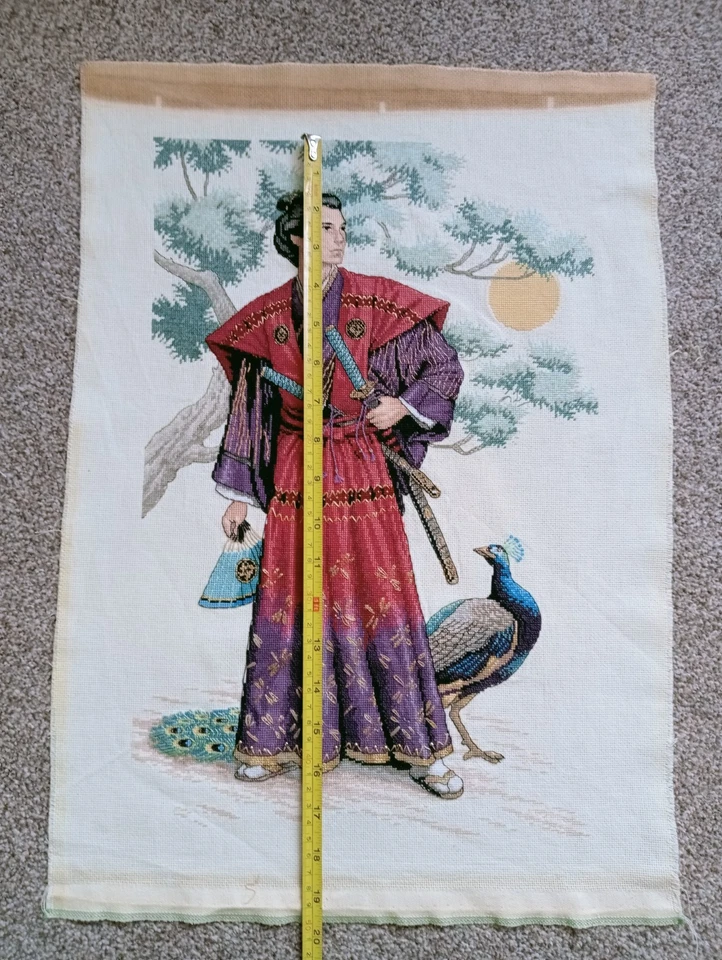 (C89) Completed Dimensions MIGHTY SAMURAI Cross Stitch Picture # 30cm x 46cm - Image 4 of 4