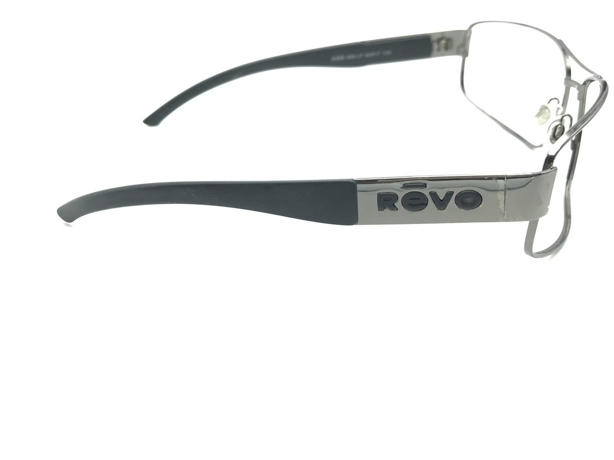 Revo gunmetal Silver Frame Sunglasses with Gray dark Smoke Lenses 3040 080 Italy NEW Revo FREEMAN Gunmetal POLARIZED Grey Graphite Sunglass  main image 2