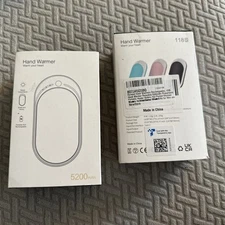 Karecel Rechargeable Hand Warmer White & Black 2 Pack