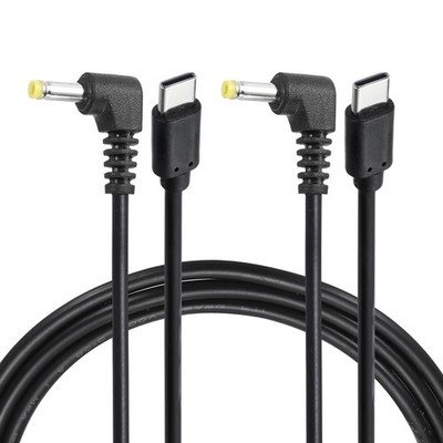 2x 60W PD Trigger Kabel 20V 3A 4.0x1.7mm Typ-C 90° 2.0m