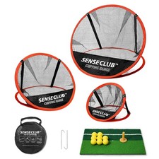 Foldable Chipping Net with Mat  Balls, Indoor Golf Practice Chipping Target,...
