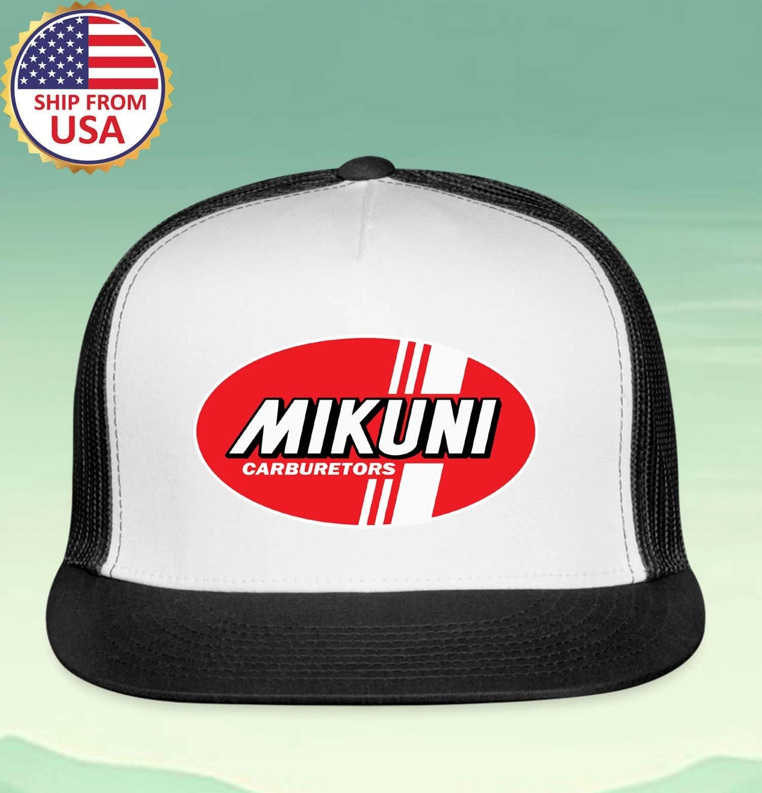 Mikuni Carburetors Black/White Trucker Hat Cap Adult Size