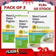 Tidy Cats Non Clumping Breeze Enhanced Pellets Multi Cat Litter, 7 lbs,Pack of 3