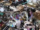 Vintage Large 8 lbs Costume Jewelry Now Wear Junk Art Craft Lot