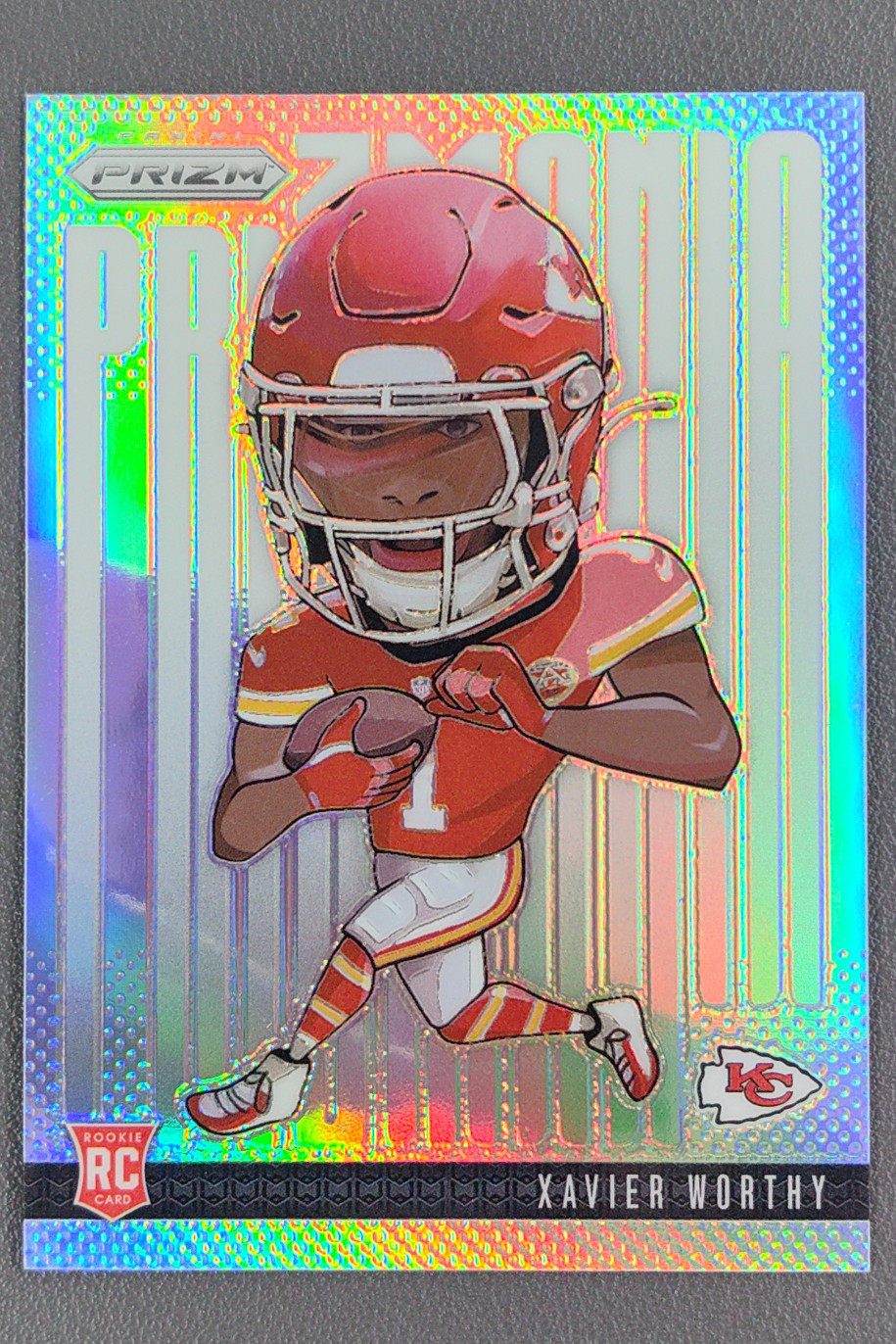  2024 Panini Prizm Xavier Worthy Prizmania RC #7 Kansas City Chiefs Case Hit SSP