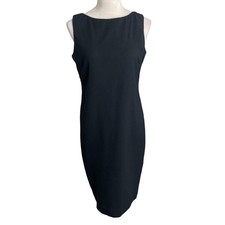 Lauren Ralph Lauren Wool Blend Black Dress Sz 8P Lightweight Classic Designer