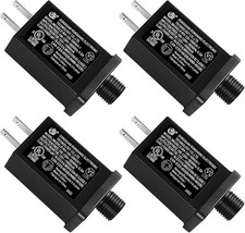4PCS Replacement Yard Inflatable Adapter 12V Class 2 Power Supply Black
