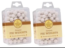 Mrs. Anderson’s Baking 108 Ceramic PIE WEIGHTS Beans White REUSABLE (2-BOXES)