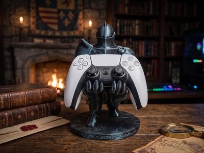 Ritter-Controller-Halter für PS5, Xbox & Nintendo Pro | 3D gedruckt | Gamer Gesc