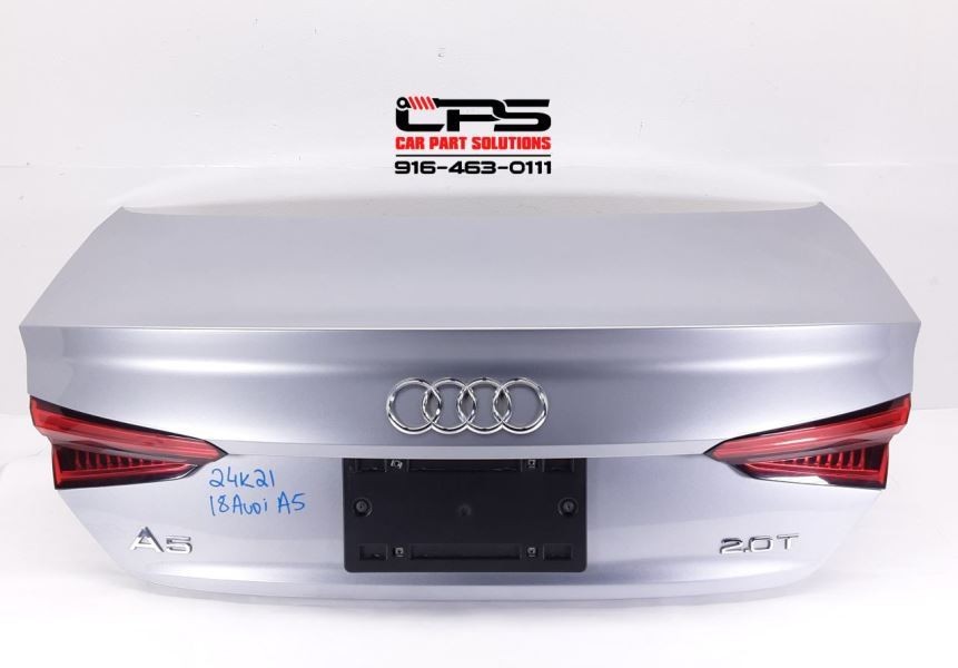 18-24 Audi A5 S5 RS5 Coupe F5 Rear Trunk Deck Lid Gray Z7G  8W6827025C OEM