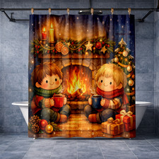 Peacock Feather Print Shower Curtain 72x72 Waterproof Fabric Bath