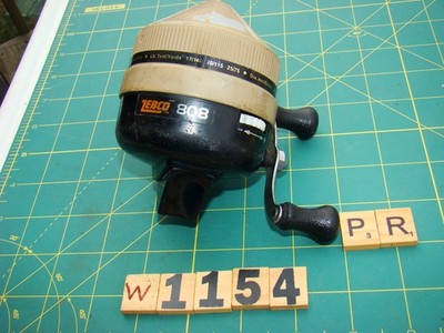 W1154 PR ZEBCO 808 heavy duty MADE IN USA AMERICAN SPINCAST FISHING REEL