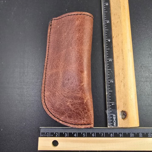 Buck 110 Leather knife sheath Rich brown Leather Handmade Pocket belt clip - Picture 17 of 17