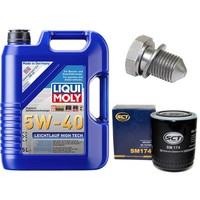 MotoröL Filter Set 5W-40 5 Liter + ÖLablassschraube FüR Audi A8 Cabriolet 2.6