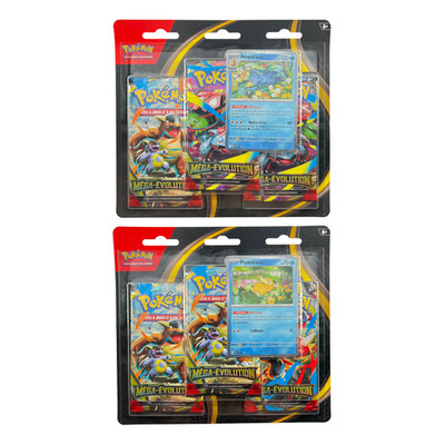 Pokémon   Artset 2x Tripack ME01 Mega Evolution ME1 Psykokwak & Akwakwak B