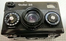 Rollei 35 Film Camera Black Made in Germany Rare No Customs Fees US
