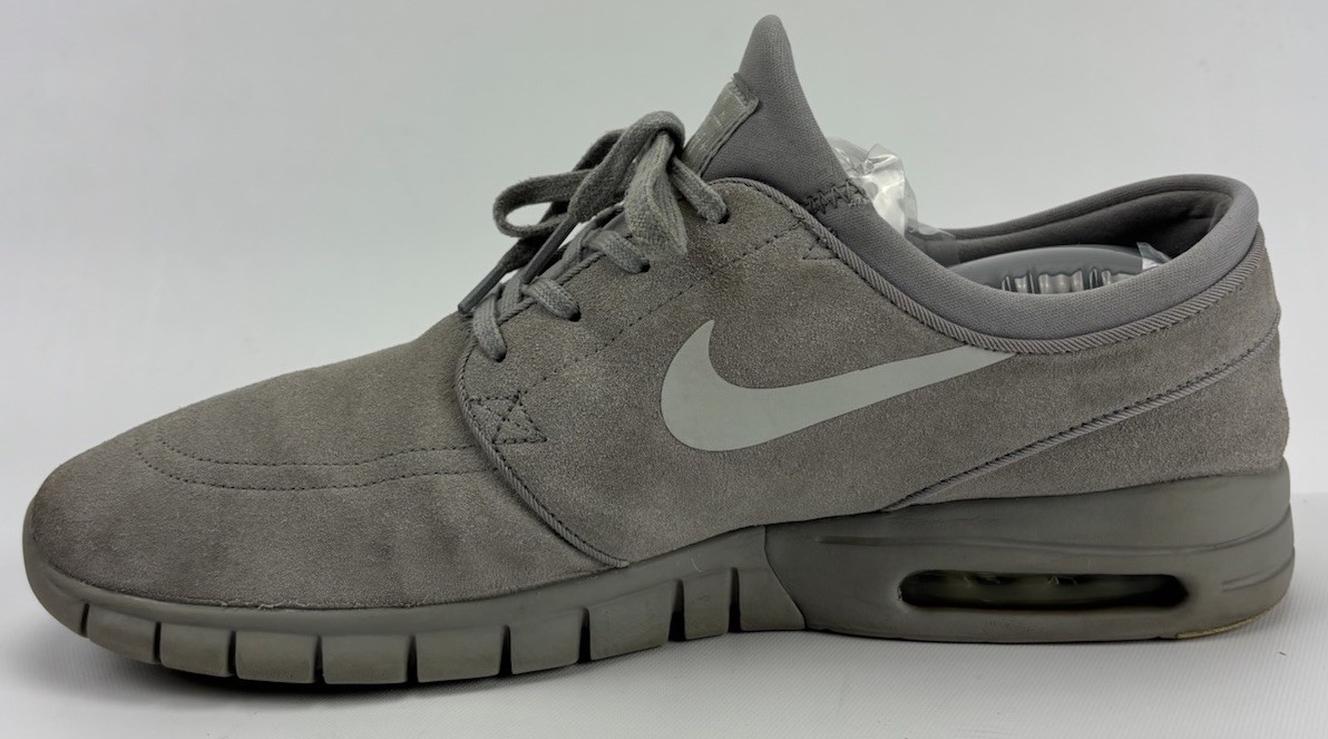 SAOLA Scarpe da skateboard Nike SB Stefan Janoski Max da uomo taglia 12 argento 685299 007