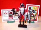 1991 GI JOE COBRA CRIMSON GUARD IMMORTAL ELITE TROOPER SOLDIER + RARE CARDS ARAH