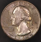 1962 D WASHINGTON QUARTER /TONED-   LOT CC-97