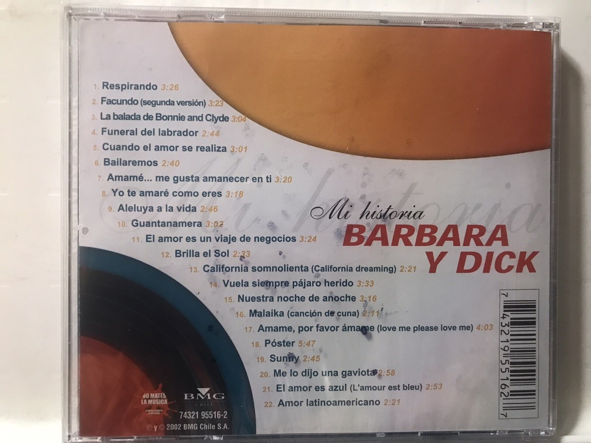 Rare CD Barbara & Dick Limited Edition Mi Historia