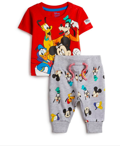 Primark Disney Mickey Mouse y sus amigos 2 Pieza Bebé Niño Chándal Conjunto  de 0-36 meses | eBay