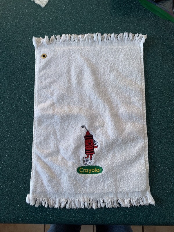 Rare Crayola Golf Towel