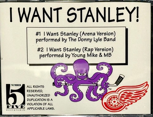 Detroit Red Wings CDs (1996, 1998, 1999) Stanley Cup Playoff Anthems/Announcers - Picture 3 of 8