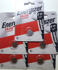 5 PACK ENERGIZER ECR1620 CR1620 Lithium Bat. GREAT EXP 06/34 FREE SHIP TRAK