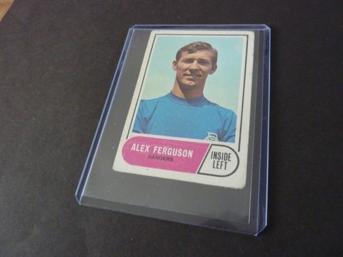 Alex Ferguson - A&BC Scottish Blue Back Football Card 1969 - Number 51, Rangers - Picture 13 of 14