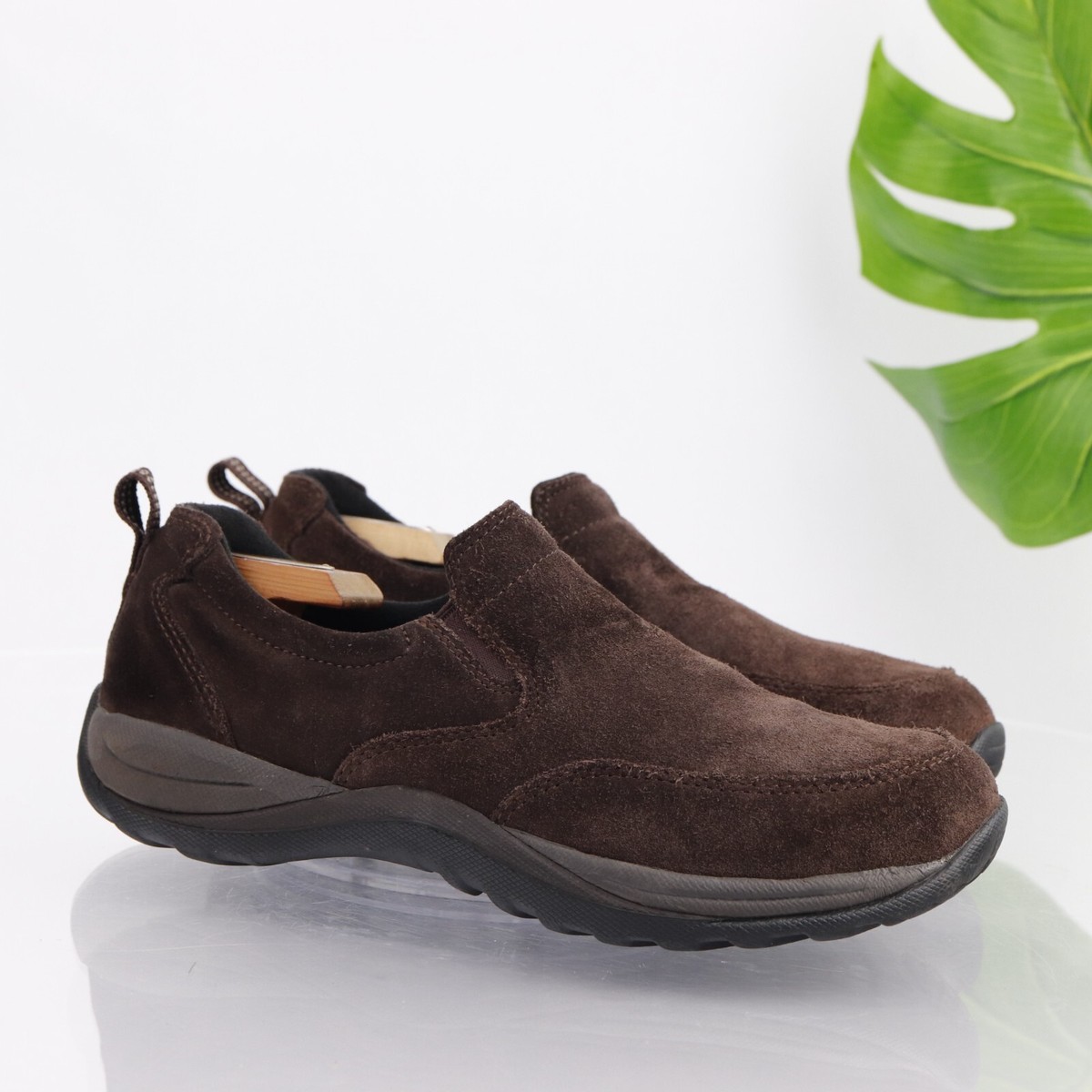 LL Bean Mens Comfort Mocs Slip On Shoe Size 8.5 M Brown 