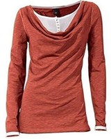 Shirt Wasserfallshirt Damen Von Best Connections - Terracotta Gr. 34 Neu