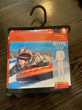 ClimateSmart Boys' Comfortech Poly 2pc Base Layer Set Long Sleeve Crew / Pant Gr