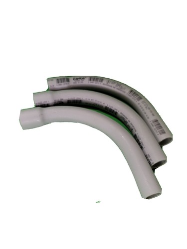 3/4 in. 90-Degree Schedule 40 PVC Belled End Standard Radius Elbow, 3 Pack
