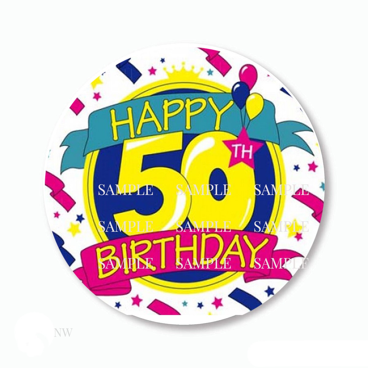 Happy 50th Birthday Labels Scrapbook Stickers 5 Sizes, Matte or Glossy | eBay happy-50th-birthday-labels-scrapbook-stickers-5-sizes-matte-or-glossy-ebay