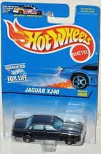 Hot Wheels 1997 Collector #609 Jaguar XJ40 Blue Card MOC 95534