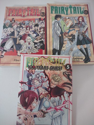 Fairy Tail 3 & 63 And 100 Years Quest Vol 5 Book Lot Of 3 Anime Paperback Books - Picture 6 of 7