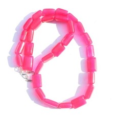 Best Quality Ever Pink Onyx 443.00 Cts Singel Strand Beaded Necklace VK 03 E562