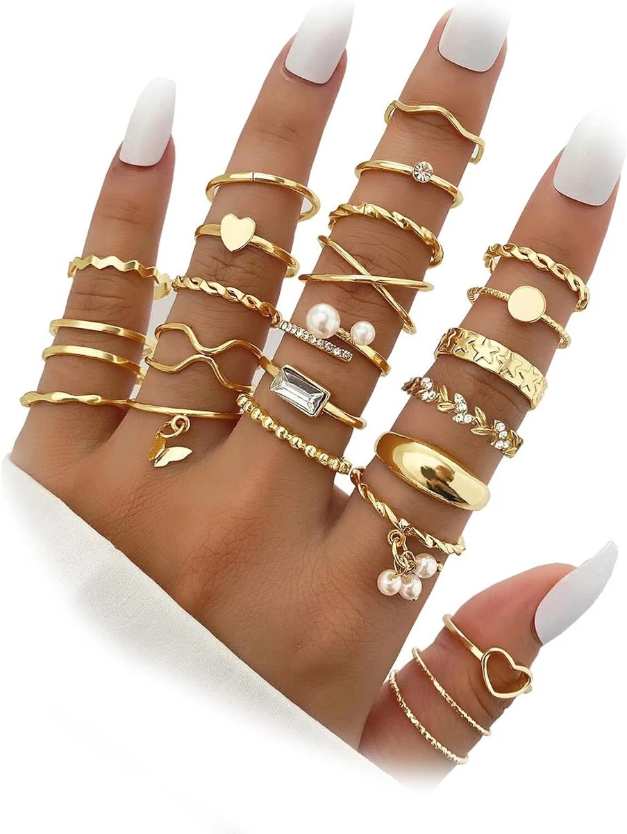 Real gold 2024 knuckle rings
