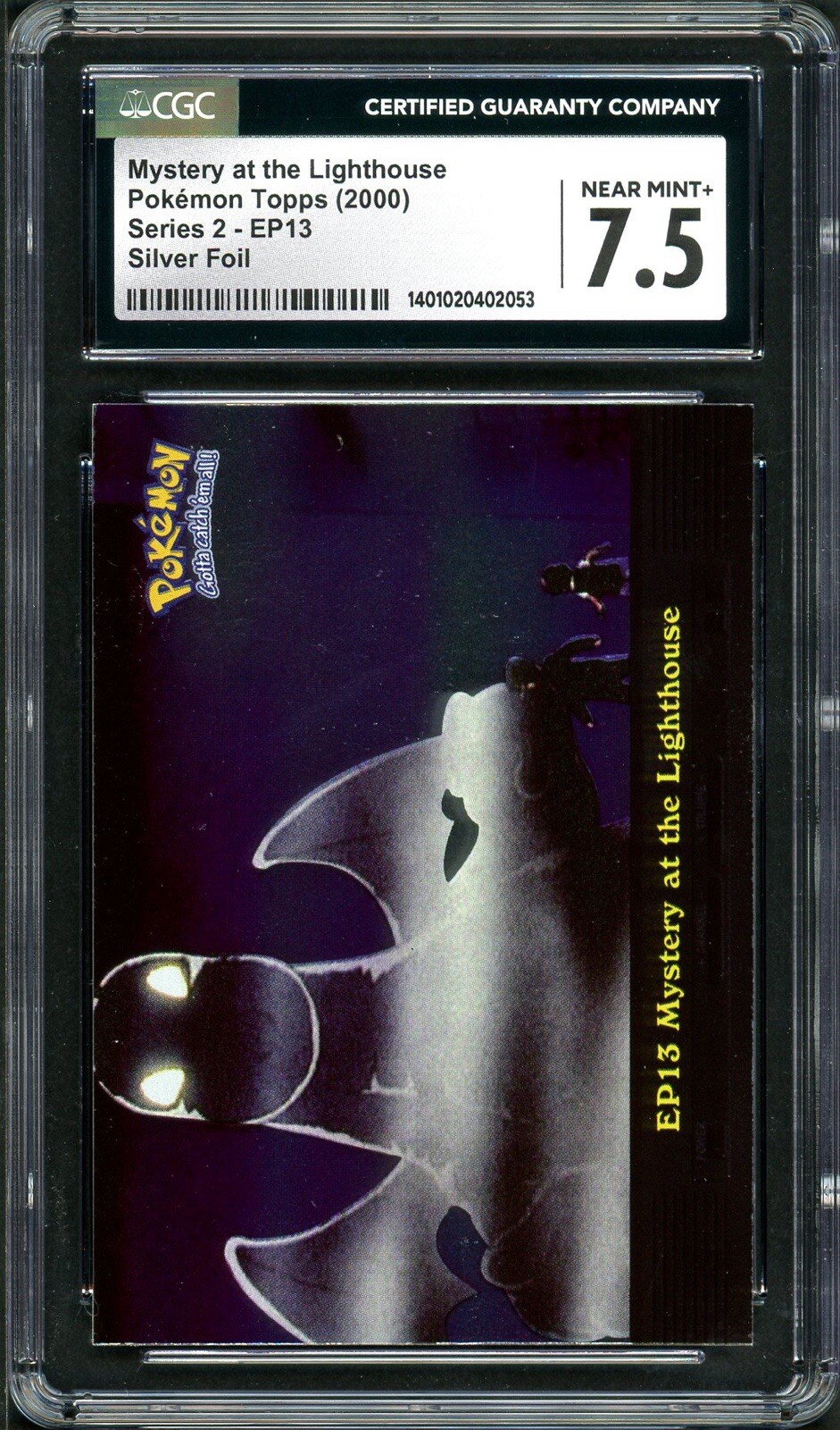 Pokemon Topps - Mystery at the Lighthouse EP13 Silver Foil CGC 7.5 NM+ Card psa