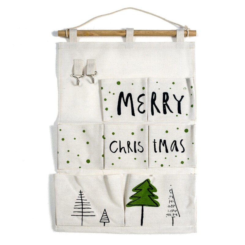 Cartoon Sorting Pockets Fabric Wall Hanging Bag Underwear Sock Sorting