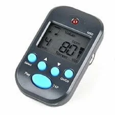 Black Portable LCD Digital Mini Metronome Beat Tempo w/ Cell Battery USA