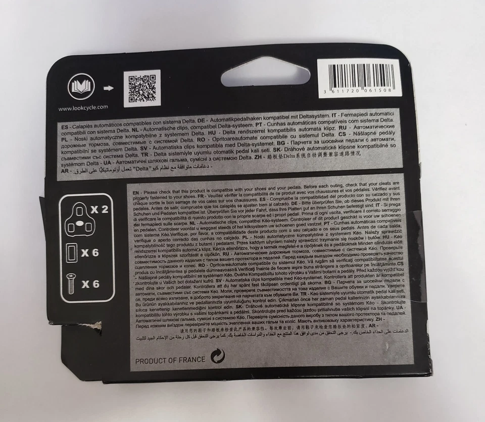 Botines de carretera LOOK Cycle Delta negros 0 grados talla única profesional ciclista aficionado Foto 3 de 3